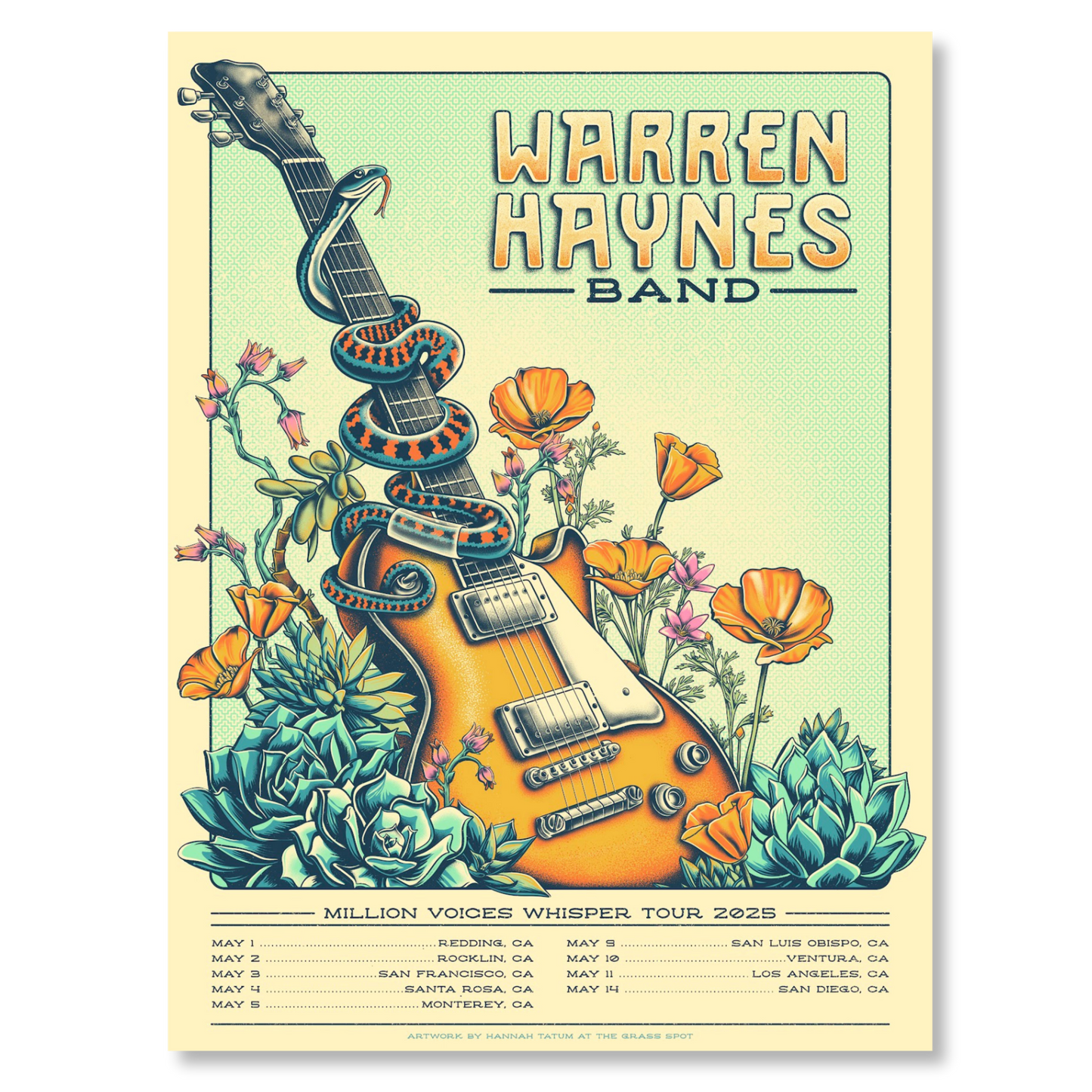 Warren Haynes Spring Tour Poster
