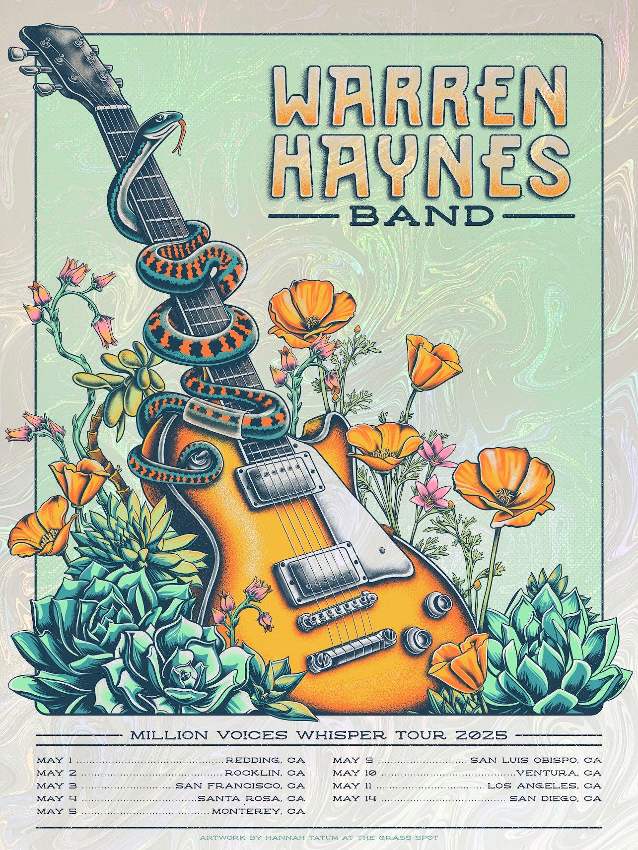 Warren Haynes Spring Tour Poster