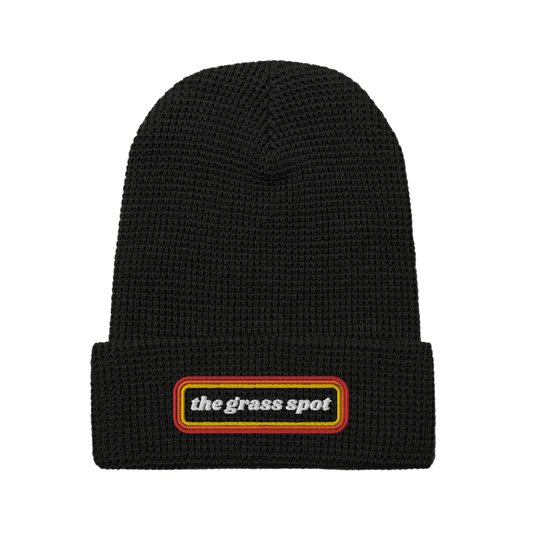 retro waffle beanie