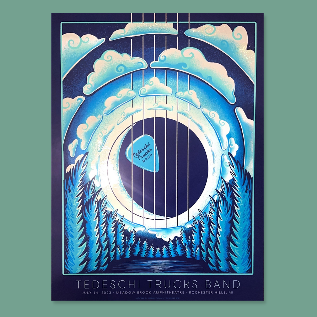 Tedeschi Trucks Band - Rochester Hills, MI (White Glitter)