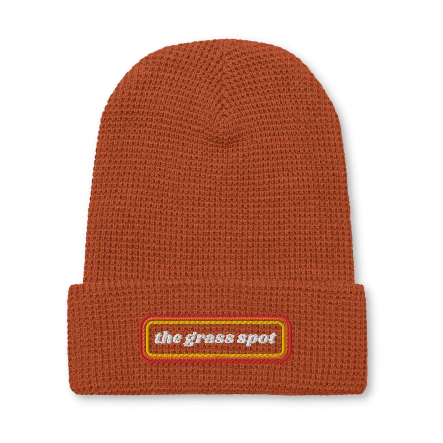 retro waffle beanie