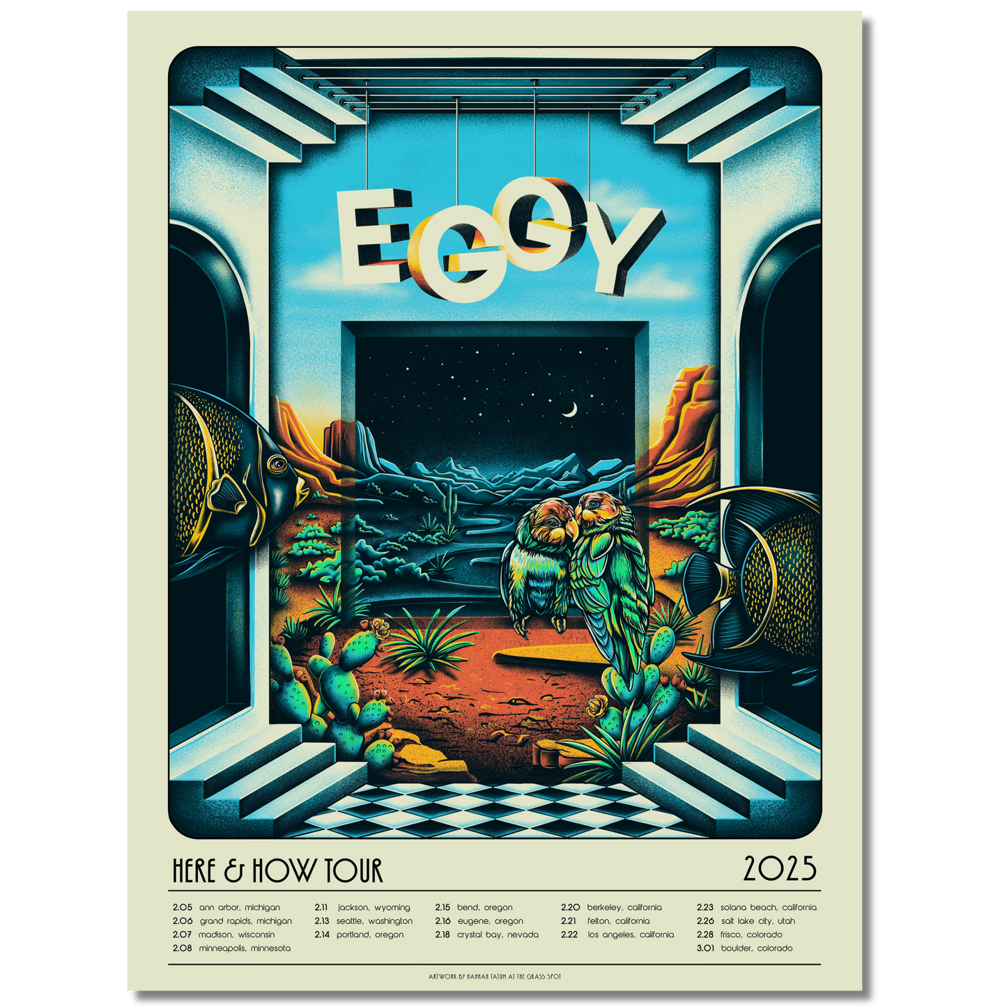 EGGY Here & How Tour Poster