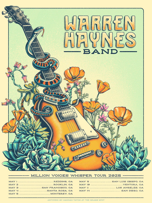 Warren Haynes Spring Tour Poster